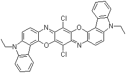Pigment-fialová-23-molekulární struktura